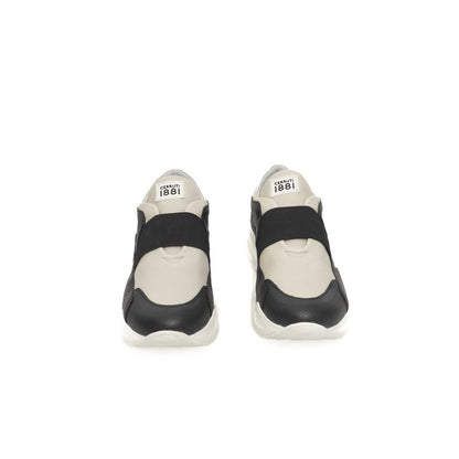 Cerruti 1881 Black And White COW Leather Sneaker