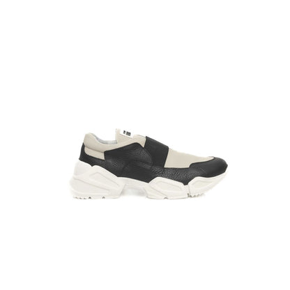 Cerruti 1881 Black And White COW Leather Sneaker