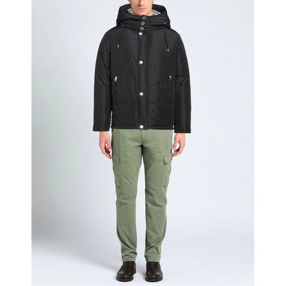 Schwarze Aquascutum-Polyamidjacke