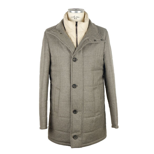 Made in Italy Elegant Gray Wool-Cashmere Jacket