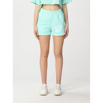 Pharmacy Industry Chic Green Cotton Shorts - Casual Luxury Wear