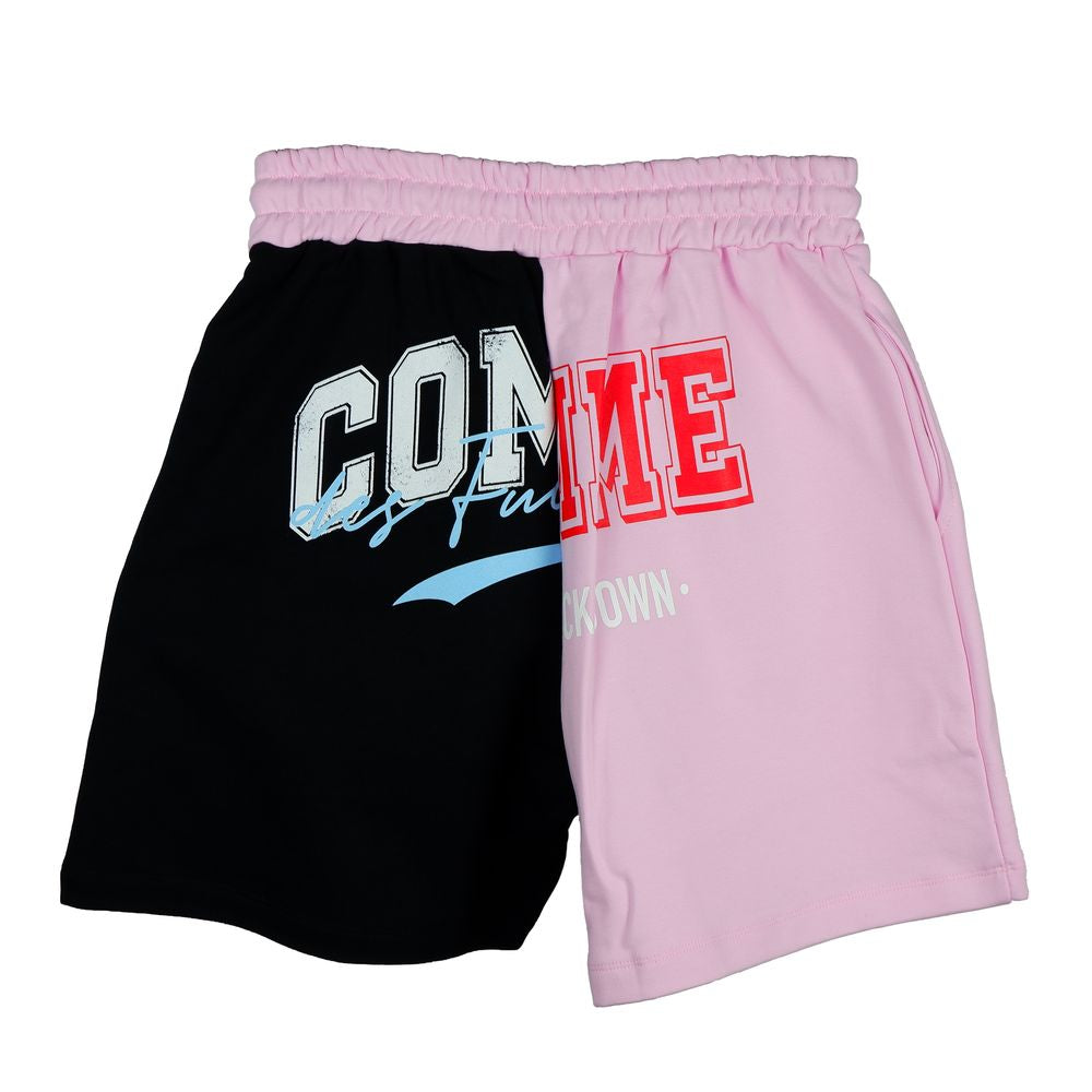 Comme Des Fuckdown Rosa Baumwollshorts