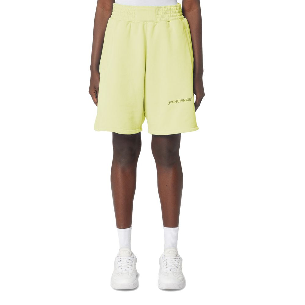 Hinnominate Chic Summer Cotton Bermuda Shorts in Sunshine Yellow