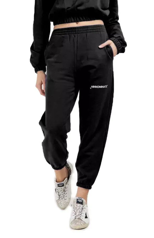 Hinnominate Elegant Cotton Sweatpants with Logo Detail