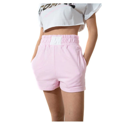 Comme Des Fuckdown Rosa Baumwollshorts