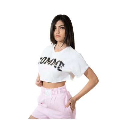 Comme Des Fuckdown Rosa Baumwollshorts