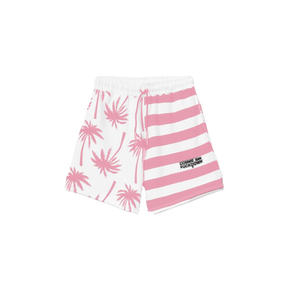 Comme Des Fuckdown Rosa Baumwollshorts