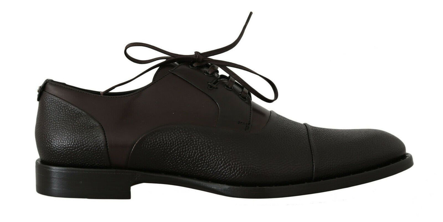 Dolce &amp; Gabbana braune Leder-Schnürschuhe für Herren