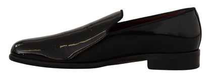 Dolce & Gabbana Elegant Black Patent Leather Loafers