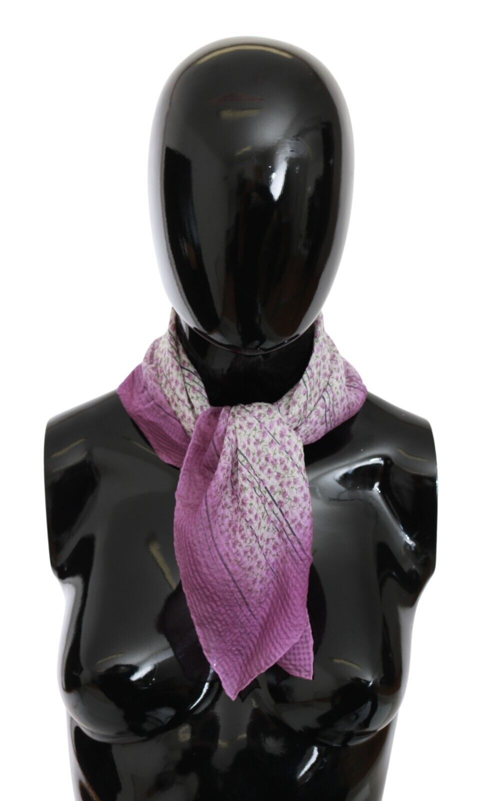 John Galliano Pink Bandana Head Wrap Foulard Square Schal