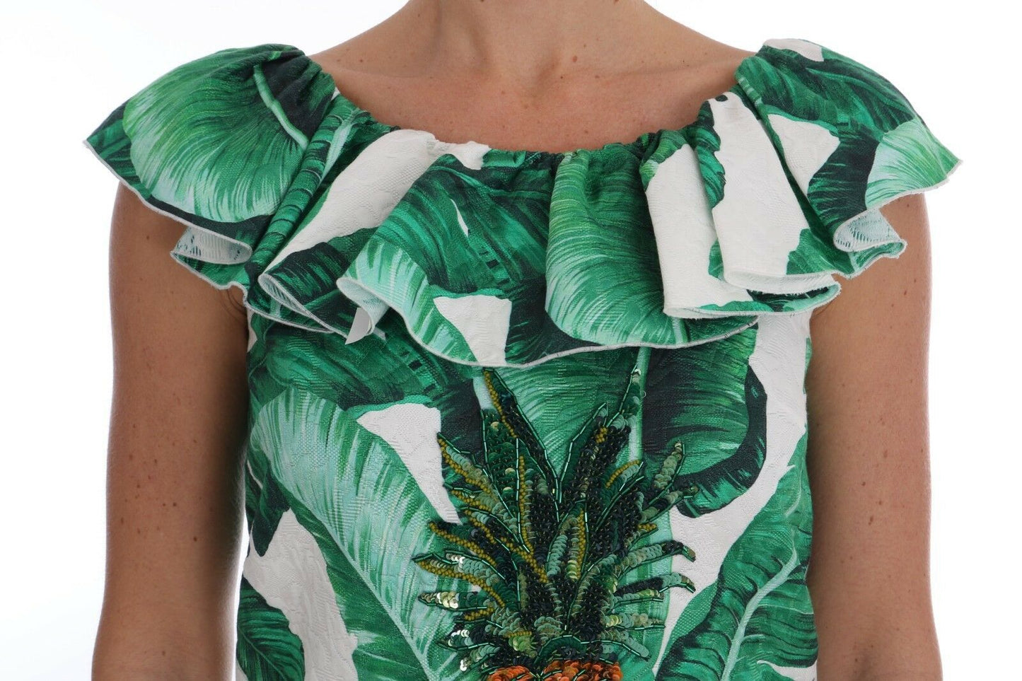 Dolce & Gabbana Elegant Sequined Pineapple Blouse