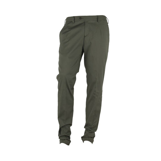 Made in Italy Elegant Green Summer Trousers for Men