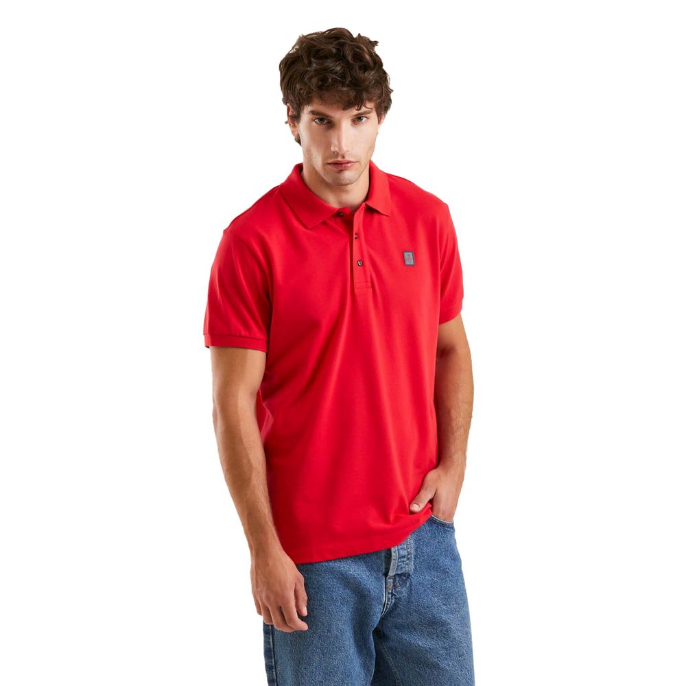 Refrigiwear rotes Baumwoll-Poloshirt