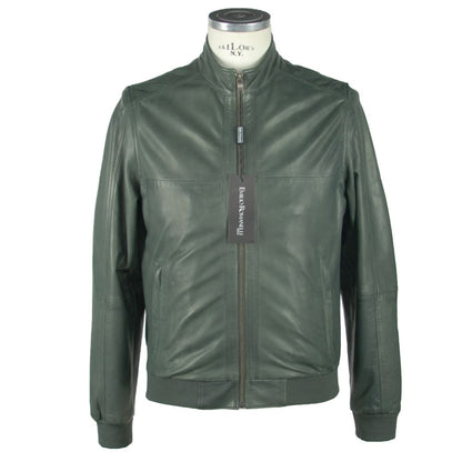 Grüne Lederjacke von Emilio Romanelli