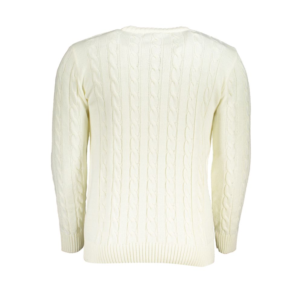 U.S. Grand Polo White Fabric Sweater