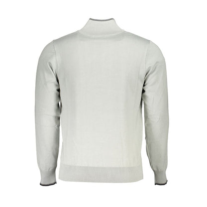 U.S. Grand Polo Elegant Half Zip Sweater with Contrast Details