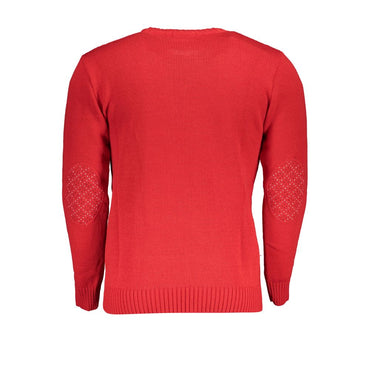 U.S. Grand Polo Red Fabric Sweater