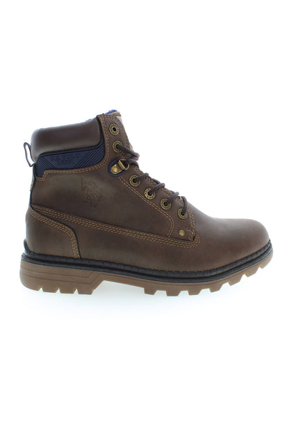 U.S. POLO ASSN. Elegant High Lace-Up Boots with Logo Accents