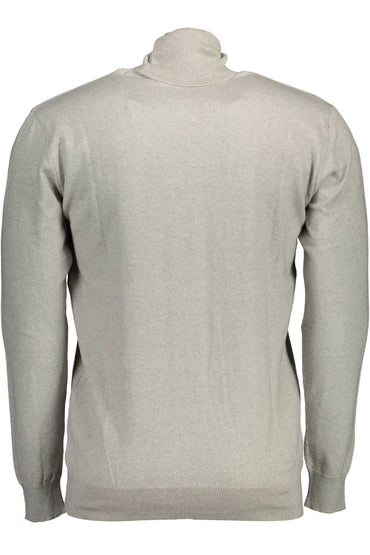 U.S. POLO ASSN. Elegant Gray Turtleneck Cashmere Blend Sweater