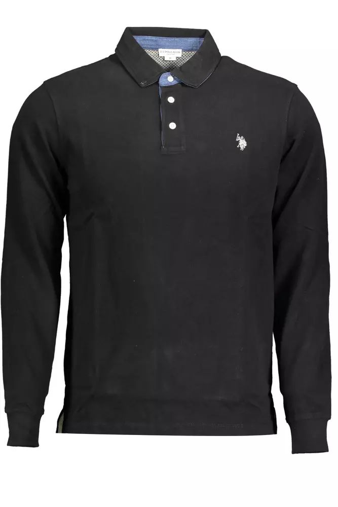 U.S. POLO ASSN. Elegant Long-Sleeve Polo with Contrasting Accents