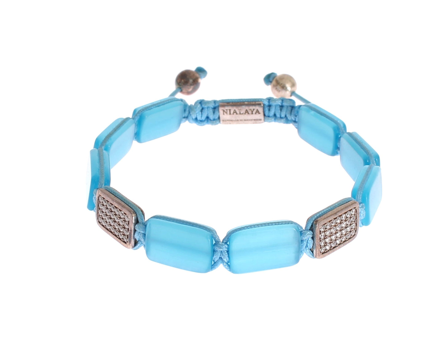 Nialaya CZ Opal 925 Silber Armband