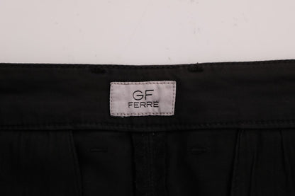 Schwarze Stretch-Chinohose aus Baumwolle von GF Ferre