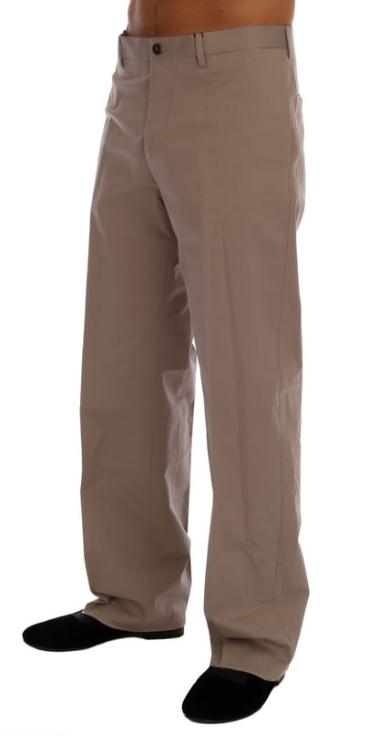 Dolce &amp; Gabbana Beige Baumwoll-Stretch-Chinohose