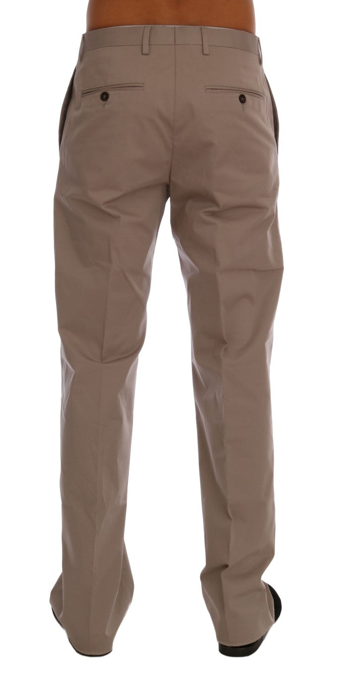 Dolce &amp; Gabbana Beige Baumwoll-Stretch-Chinohose