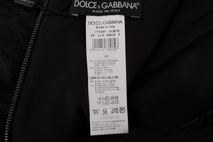 Dolce &amp; Gabbana Mini-Hotpants aus schwarzem Nerz-Nutria-Pelz