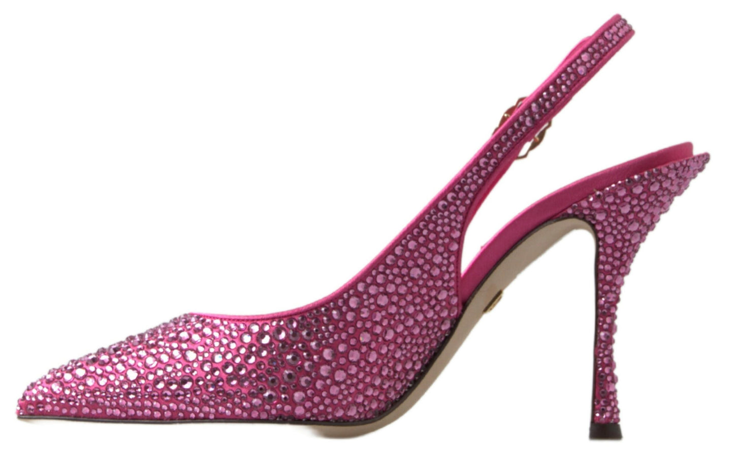 Dolce &amp; Gabbana Pink Slingbacks Crystal Pumps Schuhe