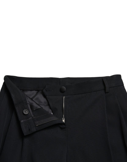 Dolce &amp; Gabbana – Schwarze, mittelhohe Skinny-Kurzhose