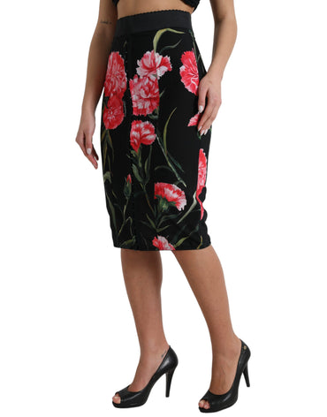 Dolce & Gabbana Floral High Waist Pencil Skirt