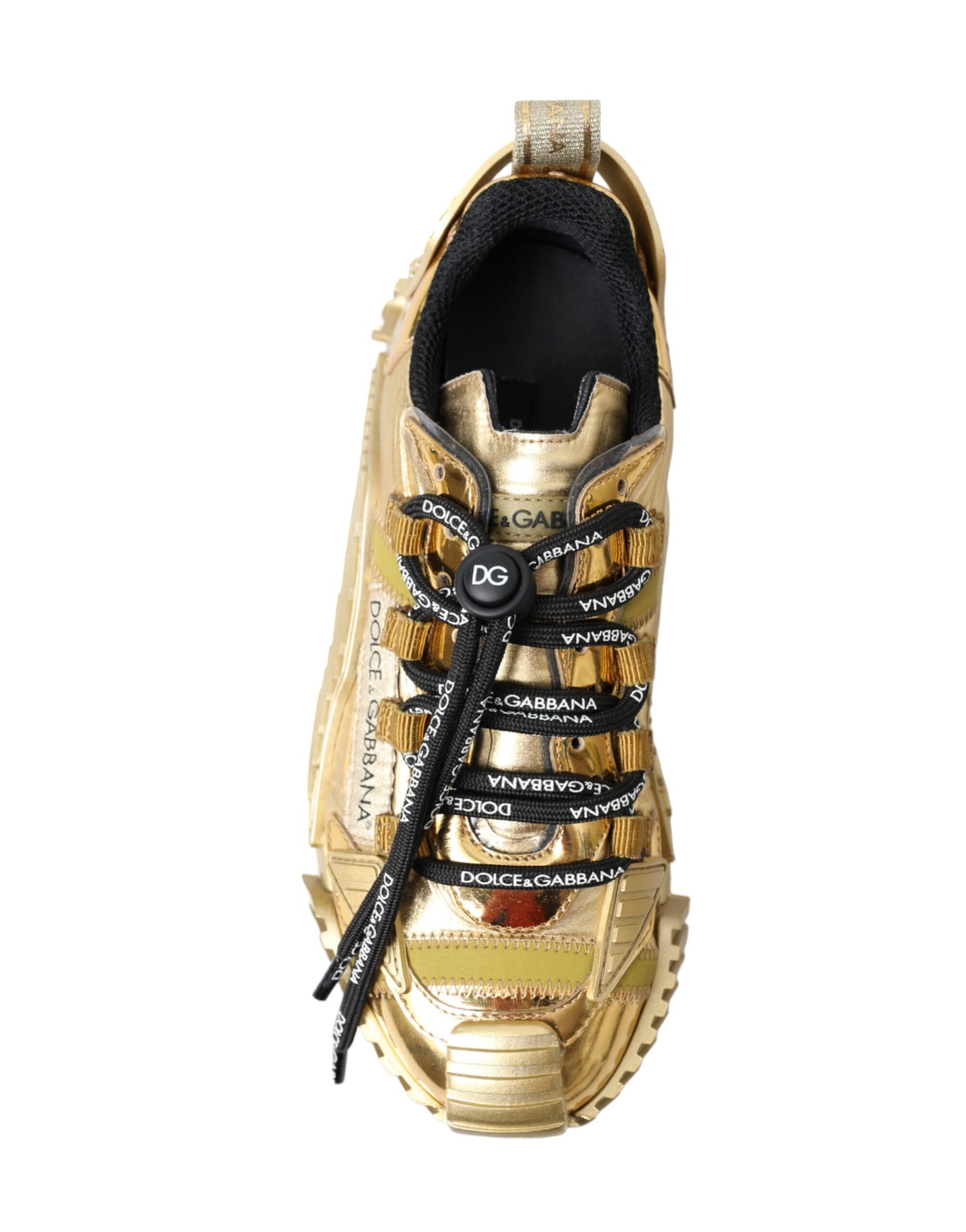 Dolce &amp; Gabbana Metallic Gold NS1 Low Top Sneakers Schuhe