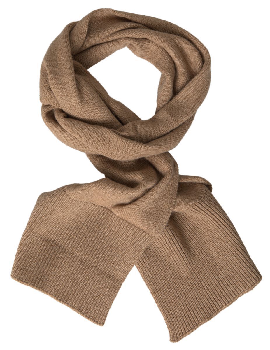 Dolce & Gabbana Elegant Camel-Hued Designer Scarf