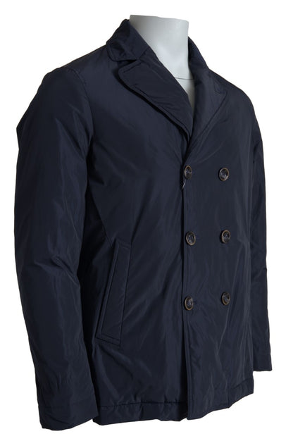 Domenico Tagliente Blaue Polyester-Langarmjacke