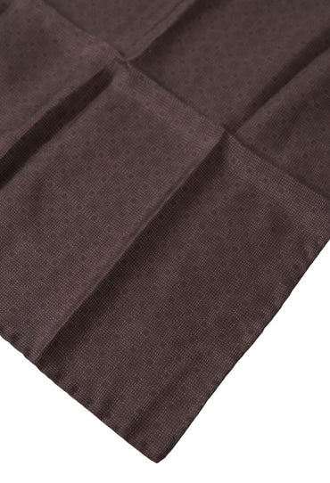 Dolce & Gabbana Elegant Silk Men's Square Scarf in Rich Brown