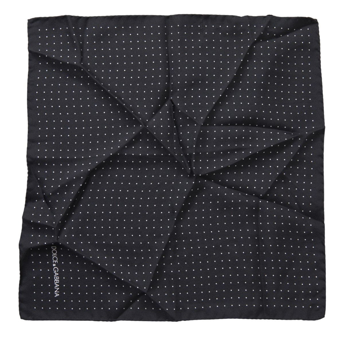 Dolce & Gabbana Elegant Silk Black Men's Square Scarf