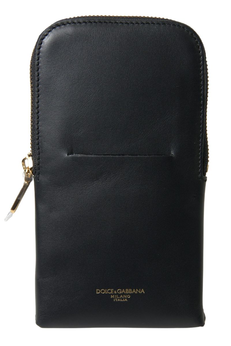 Dolce & Gabbana Elegant Leather Wristlet Clutch