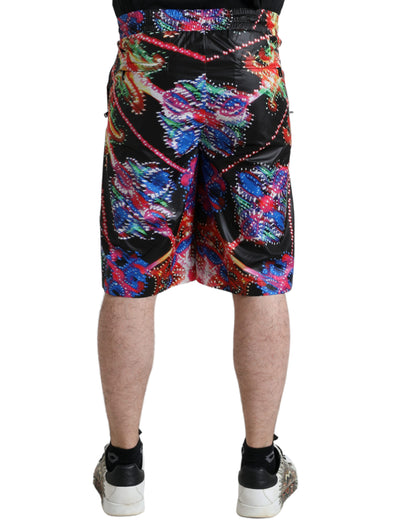 Dolce &amp; Gabbana Mehrfarbige Luminarie-Print Herren-Bermudashorts