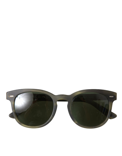 Dolce &amp; Gabbana DG4245F Sonnenbrille mit grünem Acetat-Havanna-Rahmen