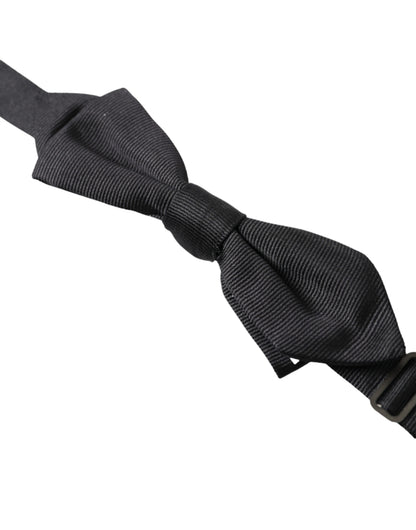 Dolce & Gabbana Elegant Silk Black Bow Tie