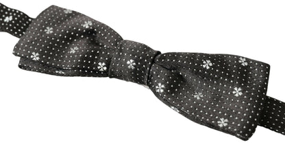 Dolce & Gabbana Elegant Black Silk Bow Tie