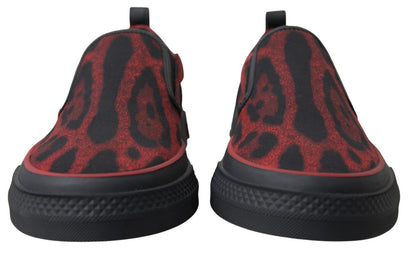 Dolce & Gabbana Chic Leopard Print Loafers Sneakers