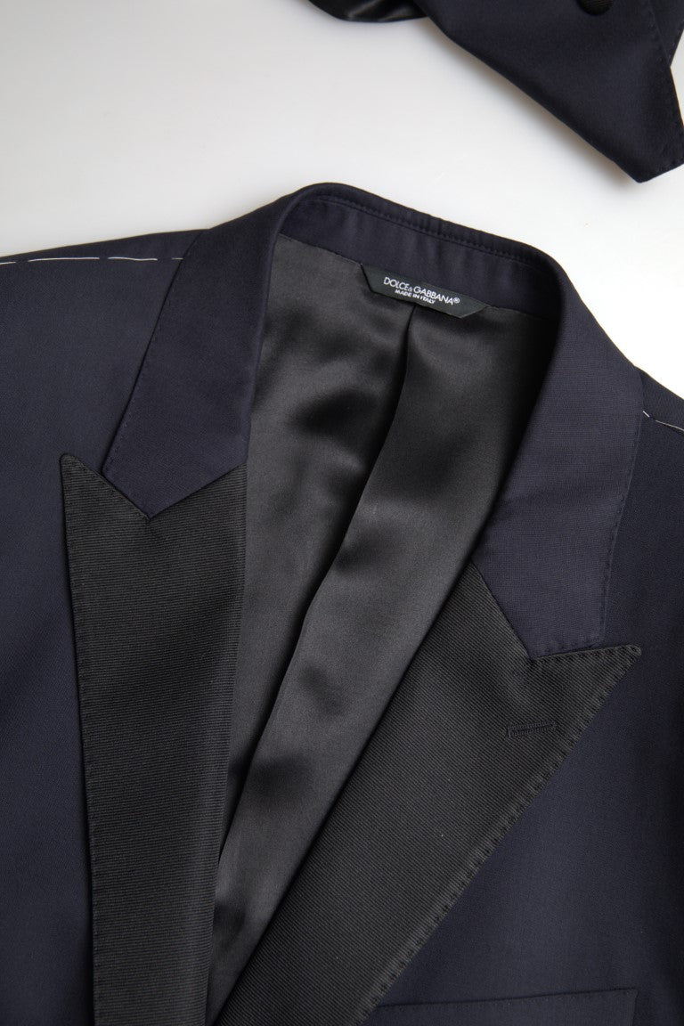 Blauer zweiteiliger einreihiger MARTINI-Blazer von Dolce &amp; Gabbana