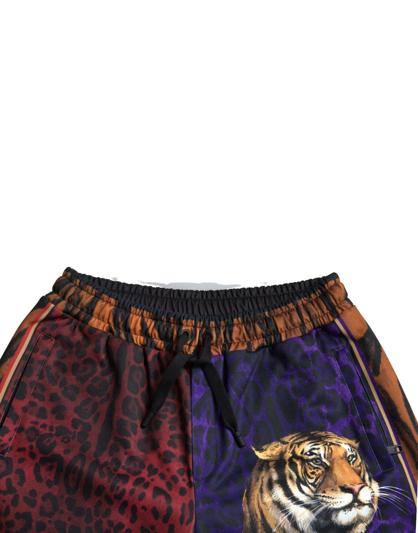 Mehrfarbige Herren-Bermudashorts mit Tiger-Print von Dolce &amp; Gabbana