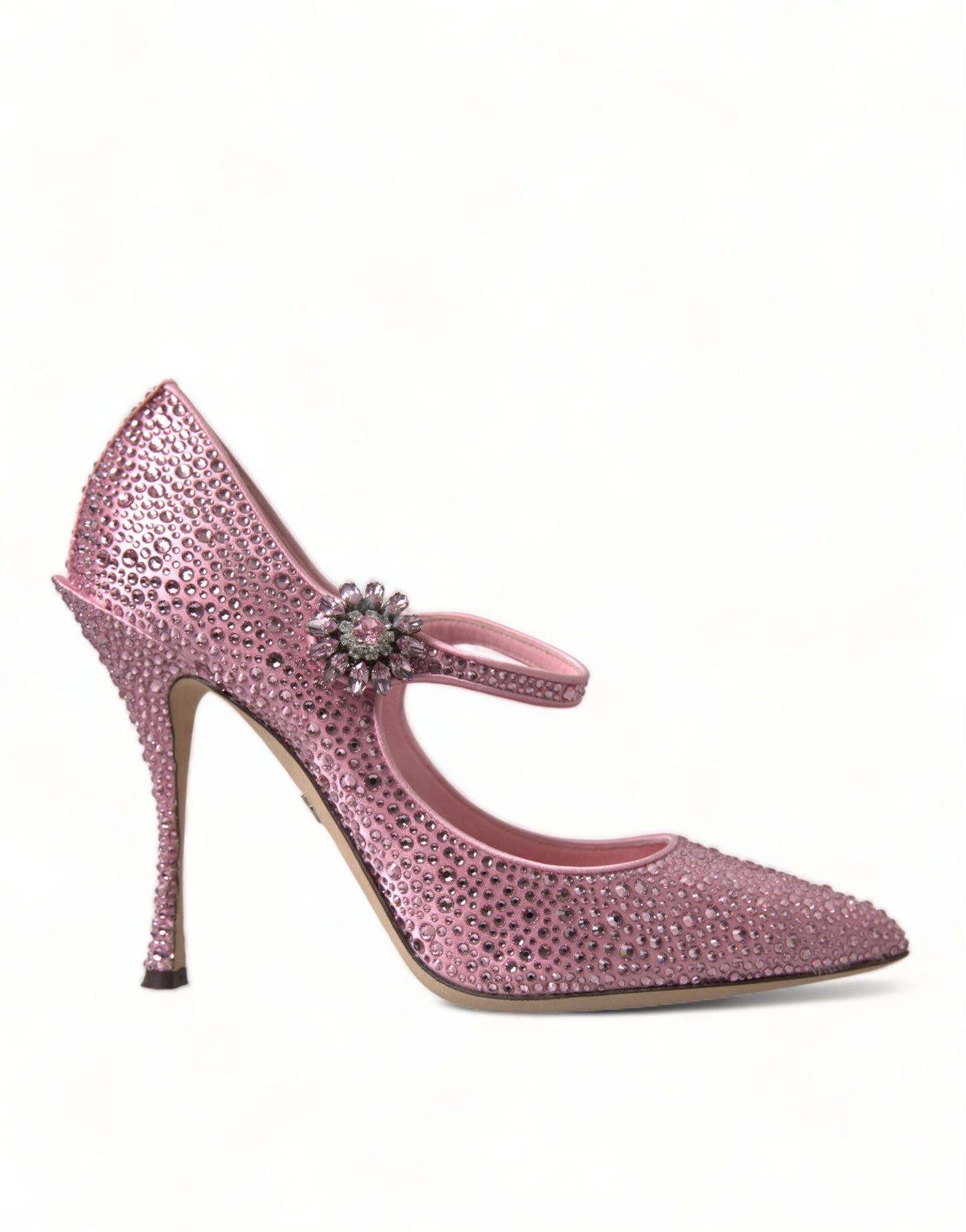 Dolce &amp; Gabbana Pink Strass Crystal Heels Pumps Schuhe