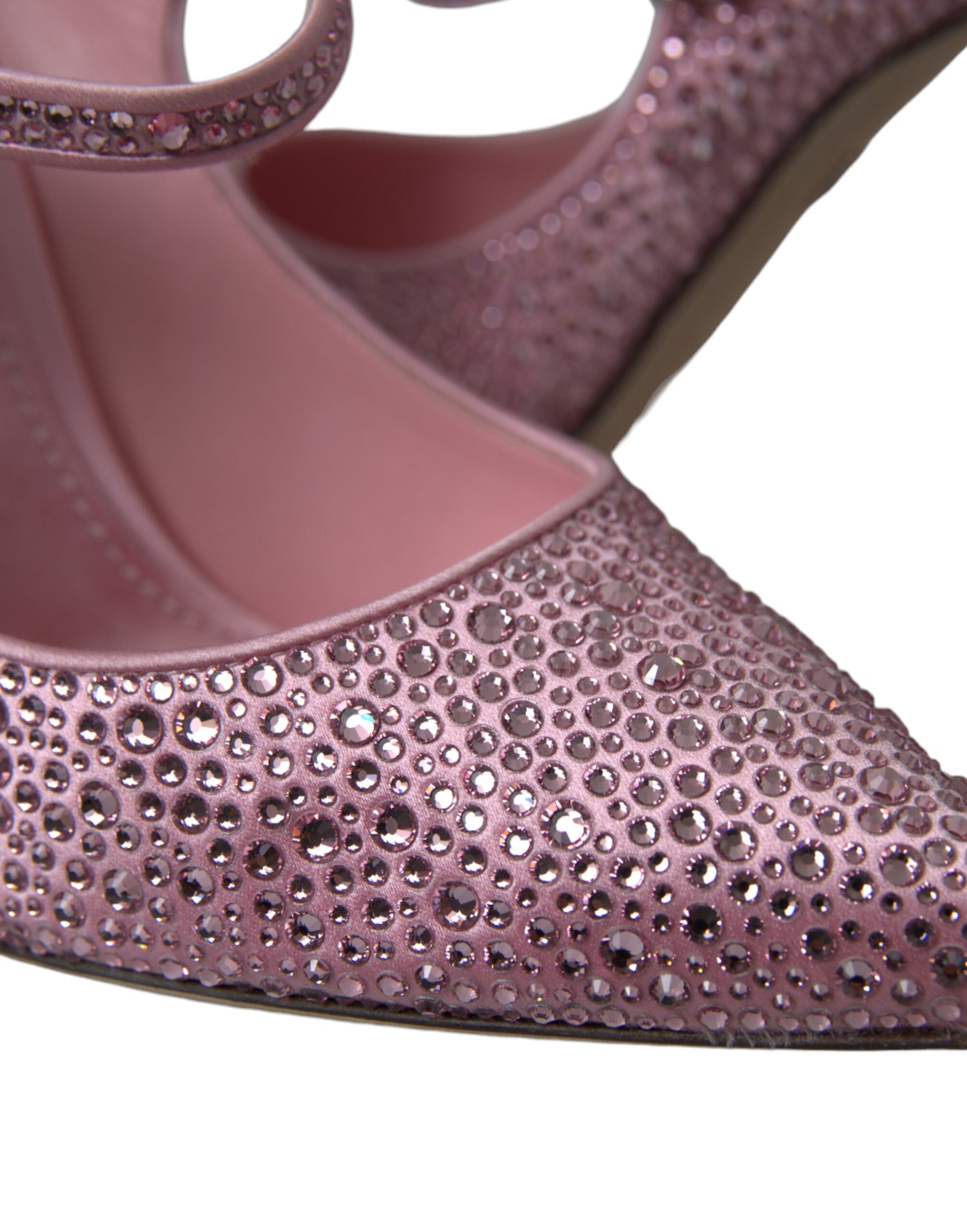 Dolce &amp; Gabbana Pink Strass Crystal Heels Pumps Schuhe