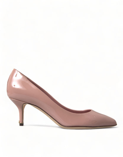 Dolce &amp; Gabbana Pink Lackleder Pumps Heels Schuhe