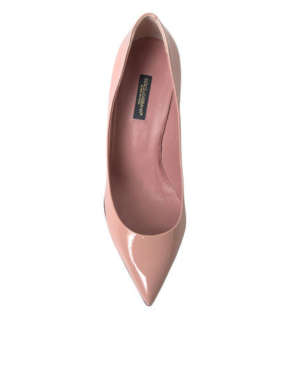 Dolce &amp; Gabbana Pink Lackleder Pumps Heels Schuhe