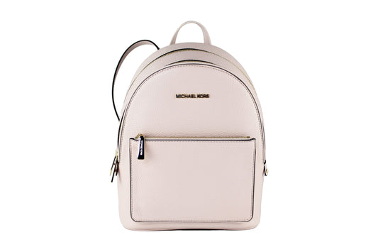 Michael Kors Adina Mittelgroßer wandelbarer Rucksack aus puderrosafarbenem Leder, BookBag